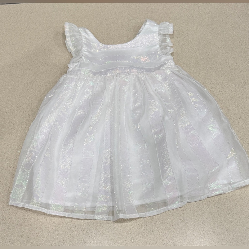 White Shimmer Sleeveless Dress 2T cat & Jack